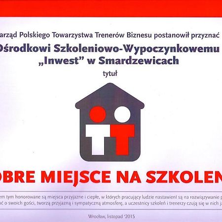 מלון סמארדויצה Inwest Osrodek Szkoleniowo-Wypoczynkowy מראה חיצוני תמונה